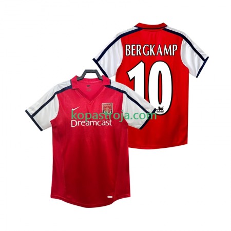 Billiga Fotbollströjor Arsenal BERGKAMP 10 2001 Retro Hemma tröja 2002 Kortärmad